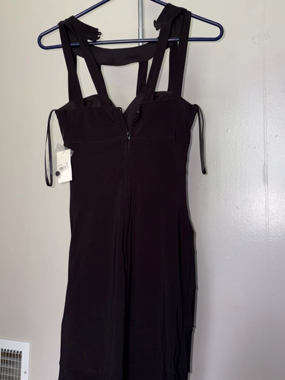 B Darlin Black Strappy Midi Dress